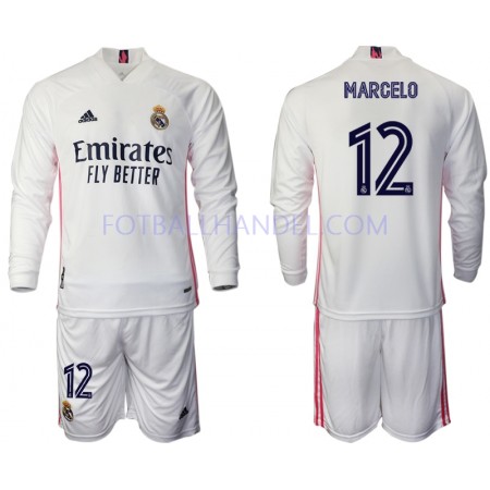 Barn Fotballdrakter Real Madrid Marcelo 12 Hjemme 2020-21 Langermet
